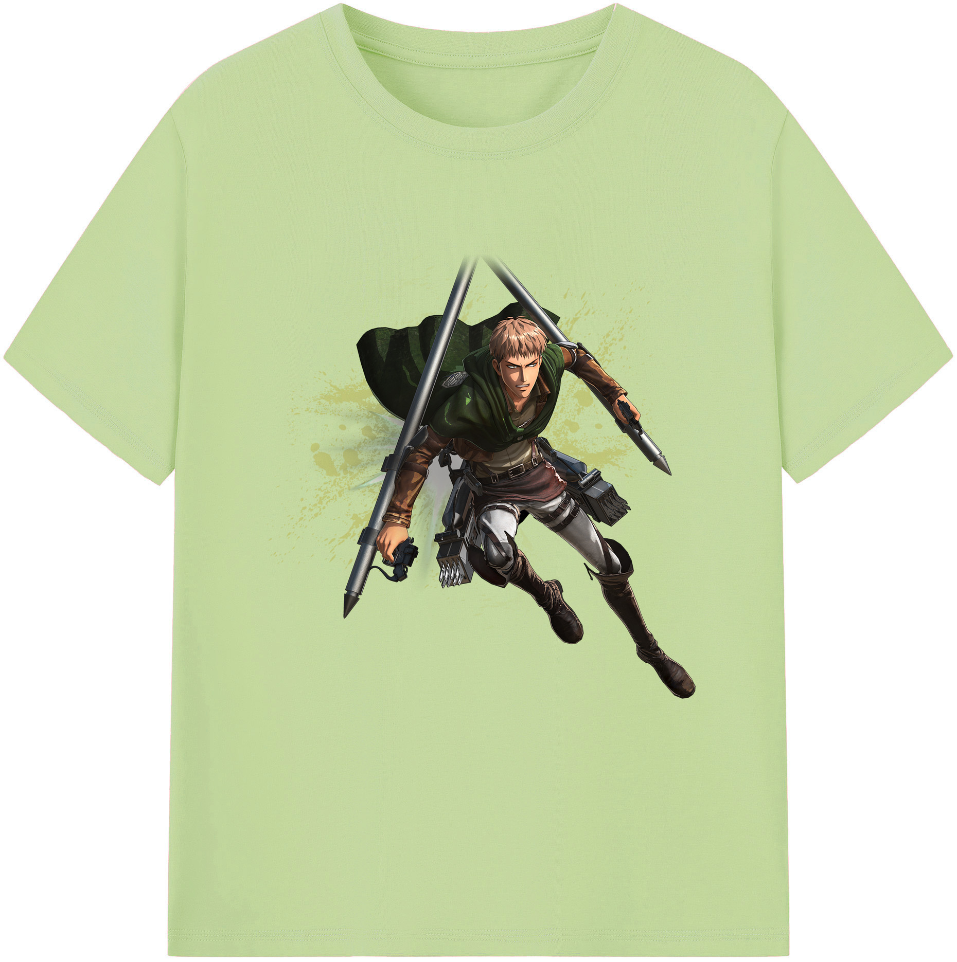 （画像用） 進撃の巨人 ジャン・キルシュタイン Attack on Titan Jean Kirstein 綿100％半袖Tシャツ（フロントプリント）